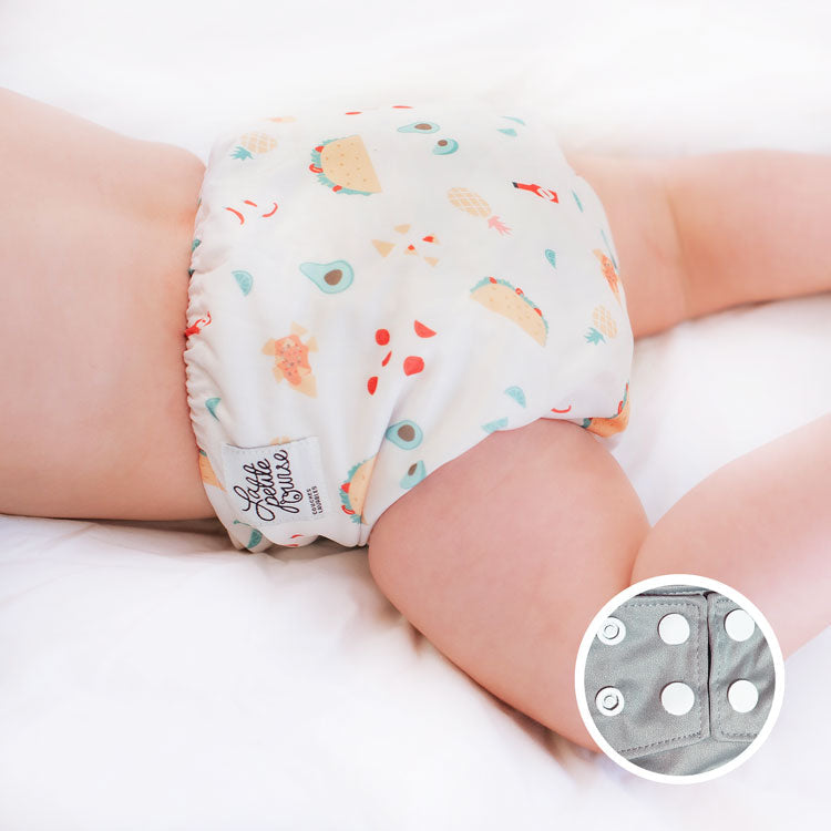 La Petite Ourse Cloth diaper with press stud pocket