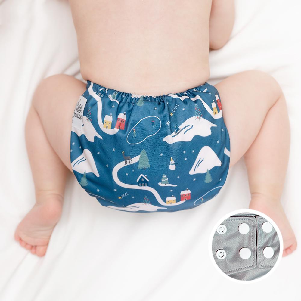 La Petite Ourse Cloth diaper with press stud pocket