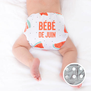 La Petite Ourse Cloth diaper with press stud pocket