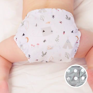 La Petite Ourse Cloth diaper with press stud pocket