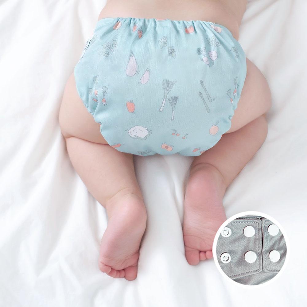 La Petite Ourse Cloth diaper with press stud pocket