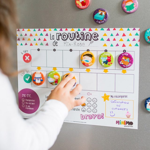 Minimo Tableau Ma routine quotidienne - Boutique Planète Bébé