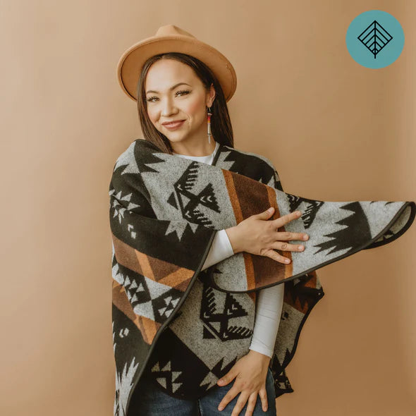 Mini Tipi Châle écoresponsable pour femme
